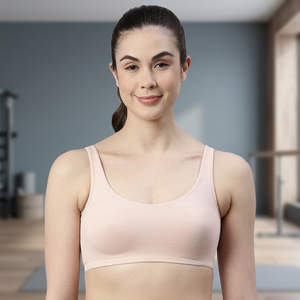 Custom Made Breathable Reversible Simple Ladies Fitness Sports Bra 95% Cotton 5% Spandex <b>Lace</b> Anti-Bacterial Eco-Friendly <b>High</b> - Product Image 3