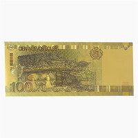 Billete de Banco Peruano de 200 Soles y 100 Soles, con Lámina de Oro de 24 Quilates, Resistente al Agua, para Colección y Regalo de Cumpleaños