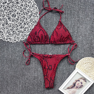 Costume <span class=keywords><strong>da</strong></span> Bagno Bikini a Due Pezzi con Stampa Floreale, Traspirante, con Spalline Sottili e <span class=keywords><strong>Perizoma</strong></span>, Personalizzabile con Logo e Opzioni su Misura - Product Image 6