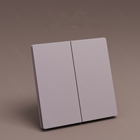 Interruptor de luz de pared eléctrico de 1 vía 16A PC estándar europeo, 2 vías, doble Polo, 110V ~ 250V para EE. UU., Reino Unido, UE, AU, interruptor de uso doméstico