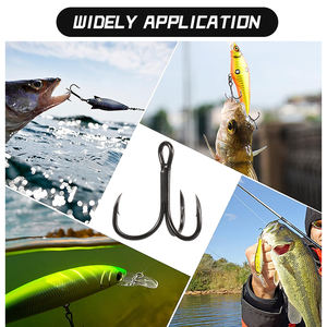 바다 낚시를위한 고탄소강 4X 강력한 고음 후크 미끼 기술 및 저음 대상 종 - Product Image 6