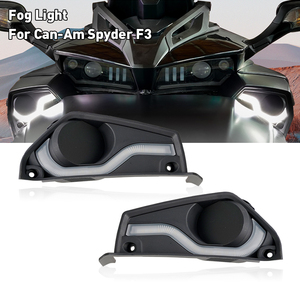 YongJin atv body kit telaio fendinebbia con <span class=keywords><strong>luce</strong></span> lampeggiante gialla <span class=keywords><strong>e</strong></span> DRL per Can-Am Spyder utv - Product Image 2