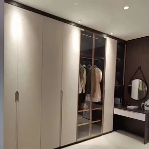 Отель мебель для спальни деревянный шкаф для одежды на заказ современный роскошный дизайн гардероба