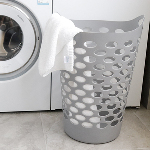 Châu Âu Nhựa 65L Giỏ Giặt Với Lỗ Lưu Trữ Phòng Tắm Giỏ Lưu Trữ Có Tay Cầm - Product Image 2