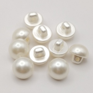 Hot Bán 8Mm/10Mm/12Mm Kích Thước Nhỏ Nhựa Dome Tay Khâu Váy Cưới Ngọc Trai Trắng Nút - Product Image 5