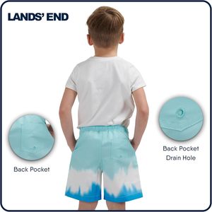 FOXA Bañador para niños Dip Dye Azul Blanco UPF 50 con forro de malla, pantalones cortos de playa XXS S - Product Image 2