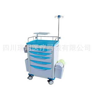 Carrito de Reanimación Móvil de 5 Cajones YTC-049-2 Swiss Franc para Uso en Salas de Hospital y Infusiones - Product Image 1