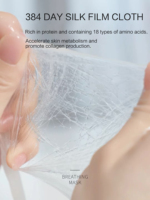 Masque facial en soie pure naturelle biologique ODM/OEM de haute qualité infusé à l'acide hyaluronique et au collagène, masque facial compressé en coton pour voyage