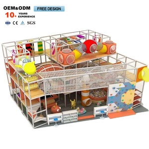 สนามเด็กเล่นในร่มเชิงพาณิชย์ขนาด 400 ตร.ม. ดีไซน์การ์ตูนสีมาการอง - Product Image 6