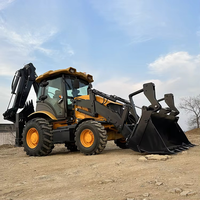 Promo Panas Excavator Mini Backhoe Loader 4x4 Penggerak Empat Roda Crab Move 0.6t 1t 1.4t 1.8t 2t 2.5t Backhoe Loader Kecil