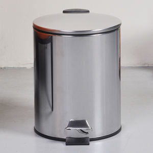 <span class=keywords><strong>Papeleras</strong></span> de acero inoxidable de 3L, cubo de basura <span class=keywords><strong>con</strong></span> <span class=keywords><strong>tapa</strong></span> delgada - Product Image 1