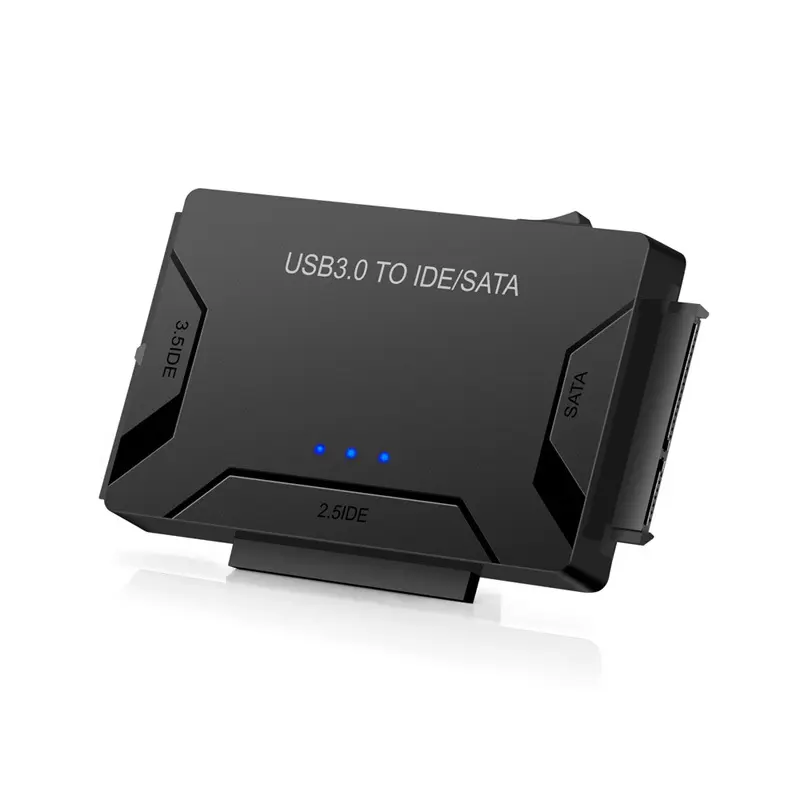 SATA קומבו USB <span class=keywords><strong>IDE</strong></span> SATA מתאם דיסק קשיח SATA כדי USB3.0 נתונים העברת ממיר עבור 2.5/3.5/5.25 אופטי כונן HDD SSD