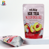 170ml 200ml 150ml Plastique Feuille d'Aluminium Zip Top Pouch Fournisseur Outdoor Portable Drink Ice Tea Filling Stand up Pouches