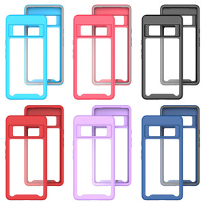Funda 360 para <span class=keywords><strong>Google</strong></span> <span class=keywords><strong>Pixel</strong></span> <span class=keywords><strong>7</strong></span> <span class=keywords><strong>Pro</strong></span> 5G, Carcasa Transparente con Parte Trasera Transparente, Fundas Protectoras Completas para Teléfono Móvil - Product Image 6