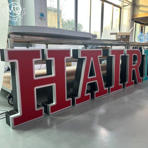 Personalizar tienda Logo restaurante casa Metal números canal signos Filadelfia Led muestra carta diseño escaparate pelo signo - Product Image 3