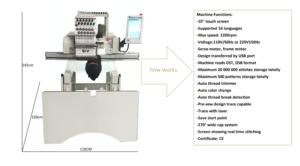 Para <span class=keywords><strong>BAi</strong></span> Single Head Cap Hat Máquina de bordado por computadora Nuevo servicio de máquina de bordado plano industrial digital para la venta - Product Image 6