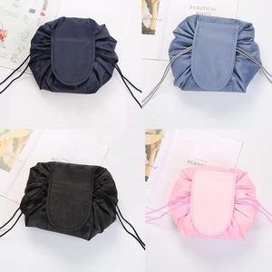 Sac de rangement de voyage avec cordon de serrage Oxford multifonctionnel avec logo personnalisé Sac de sympathie Fermeture à glissière avec cordon de serrage paresseux pour maquillage cosmétique - Product Image 5