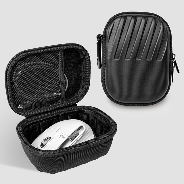 RTS Wholesale Eva Wireless Mouse Packaging Zipper Storage Travel Carrying Electrical Mouse Case Computer Laptop Mouse Case