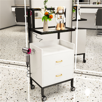 Chariot de beauté en bois moderne de haute qualité, chariot de salon, meubles en solde pour le salon, la salle de bain, l'hôtel