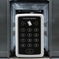 Meilleures ventes TJDA 223-IC Contrôleur d'accès autonome Clavier RFID Lecteur d'ascenseur Sortie Wiegand Porte-clés Biométrique Écran tactile