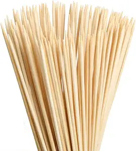 Natürliche Bambus farbe Kosten günstige Einweg schnüre BBQ Spieß Sticks Broch ette Bambus Grills pieß