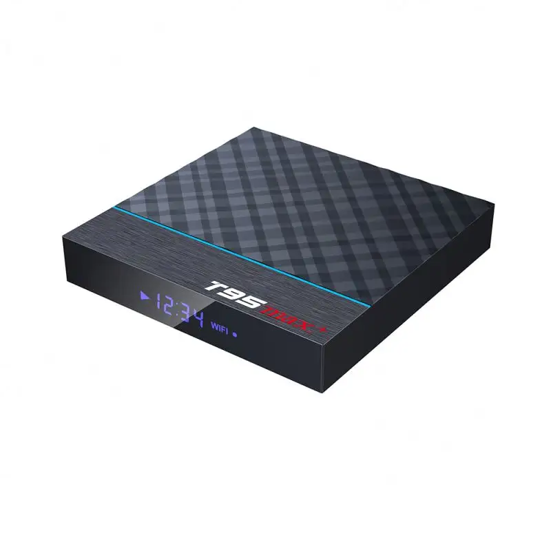 Original T95max plus android tv box 4gb ram 32gb rom dual wifi 8K cable tv caja Amlogic s905x3 android caja de T95 max +