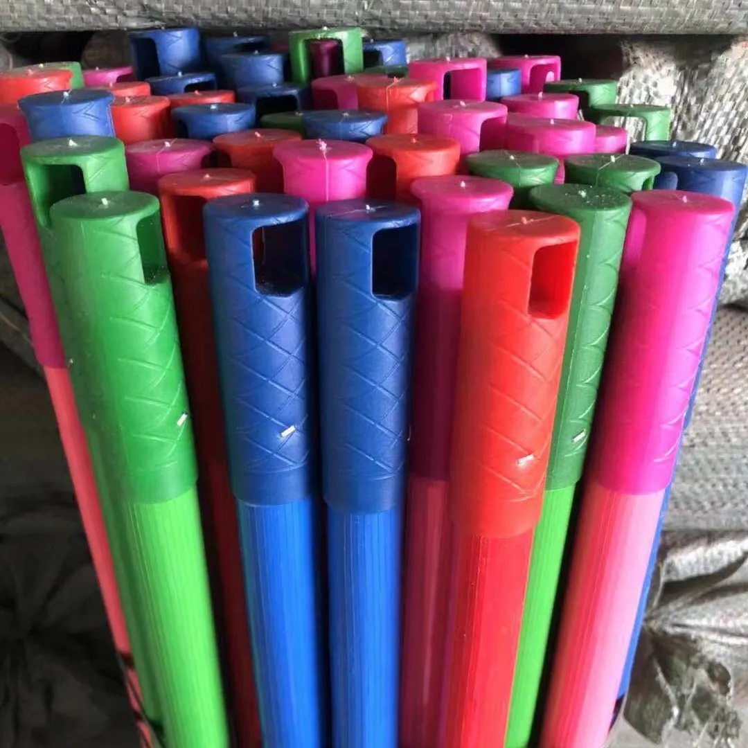 PVC المغلفة عصا المكنسة عصا الممسحة مصنوعة بواسطة خشبية من الصين مصنع مباشرة مع رخيصة الثمن