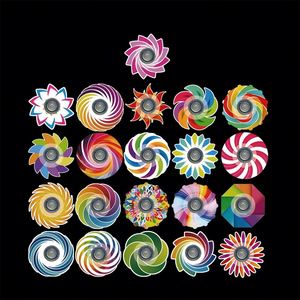 Transparent Acrylic Custom Design Printed Fidget Spinner Mandala Color Printing Finger Spinner <b>Toy</b> Decompression Spiral Gift <b>Toy</b> - Product Image 4