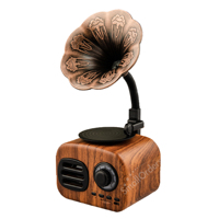 Fournitures de vacances promotionnelles fête des pères anniversaire cadeaux de noël articles pour hommes lecteur MP3 Hi-Fi am fm haut-parleur radio rétro