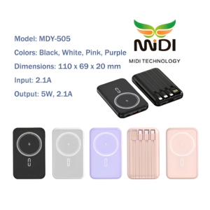 <span class=keywords><strong>แบ</strong></span><span class=keywords><strong>ต</strong></span>เตอรี่สำรองแม่เหล็กไร้สาย OEM Slim ความจุ 10000mAh 20000mAh <span class=keywords><strong>ชาร์จ</strong></span>เร็ว พกพาสะดวก สำหรับสมาร์ทโฟนทุกรุ่น - Product Image 2