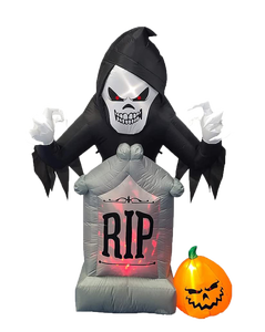 Großhandel Halloween Infla tables 5FT Outdoor-Dekorationen Aliens Grabstein Eingebautes LED-Licht für Halloween-Dekor Rasen garten - Product Image 1