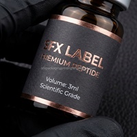 Étiquettes holographiques pharmaceutiques professionnelles pour flacons de 3 ml, 5 ml, 10 ml, autocollants de sécurité irisés arc-en-ciel, impression UV disponible