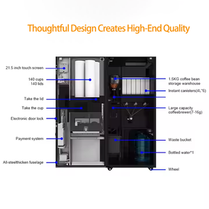 Machine à café Shanghai Miracle avec système <span class=keywords><strong>de</strong></span> paiement, distributeur automatique <span class=keywords><strong>de</strong></span> café Nescafé avec 4 sélections <span class=keywords><strong>de</strong></span> boissons chaudes - Product Image 5
