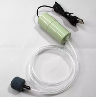 Kit de Pompe à Air USB de Luxe pour Aquarium, Mini Bulleur Écologique en Plastique, Aérateur Portable pour Aquarium, Pierre à Air, Sacs, Bureau, 1W