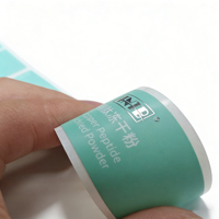 Étiquettes adhésives en papier argenté écologiques et durables personnalisées avec code-barres pour flacons de poudre lyophilisée, ampoules et flacons de médicaments