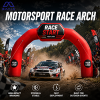 Arche Gonflable avec Souffleur Personnalisée Ligne Départ et d'Arrivée pour Courses Auto Rallye et Événements Sponsorisés