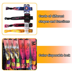 Регулируемые пассивные <span class=keywords><strong>RFID</strong></span>-браслеты из ткани для мероприятий, смарт-браслеты NFC для фестивалей и акций - Product Image 2