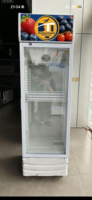 Réfrigérateur à boissons transparent à température unique, refroidissement par air, affichage numérique, haute efficacité