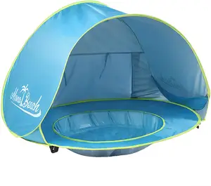 Bebek plaj çadırı Pop Up taşınabilir gölge havuzu UV 50 + koruma güneş Sheleter bebek için