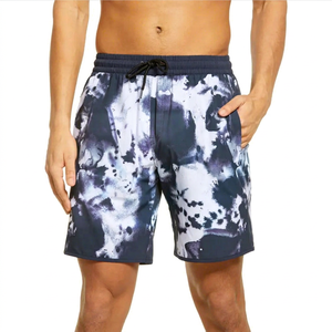 Shorts de bain personnalisés pour garçons, 100 % polyester tissé, motif dessin animé, séchage rapide, cordon de serrage, taille mi-haute - Product Image 1