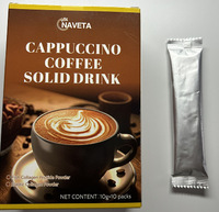 Boisson Solide au Chocolat et Cappuccino, Source Usine, 10g x 10 Paquets, Supplément de Collagène, Essai en Petites Séries, Faible Risque, Exportation, Vente en Gros