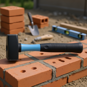 Martillo de Albañil Fervi de 24 Oz con Cabeza de Acero y Mango de Goma para Trabajos de Mampostería - Product Image 3