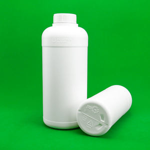 Botella de plástico de agente de disolución blanco HDPE de 500/1000ML con cubierta antirrobo de Boca Grande - Product Image 6