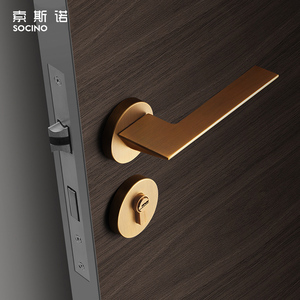 ชุดล็อคและมือจับประตูลํามืออาชีพแบบคันโยกโลหะผสมสังกะสีสําหรับใช้ในบ้านโรงแรมห้องนอน - Product Image 6