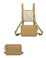 Sac de poitrine imperméable Oxford tactique à la mode personnalisé avec fermeture à glissière pour les sports d'extérieur, l'alpinisme et la course à pied