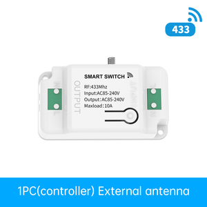 Unità di Controllo Ricevitore Wireless Interruttore Telecomando Intelligente 10A RF 433MHz AC 85V-240V IP20 Bianco Facile Installazione Senza Cavi - Product Image 2