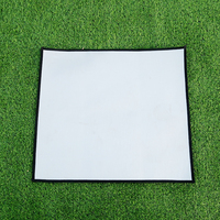 Tapis de protection carré en fibre de verre ignifuge, résistant à la chaleur et imperméable pour brasero extérieur portable et protection de barbecue