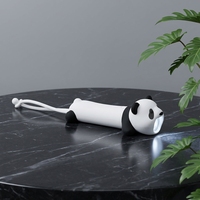 Nouvelle arrivée Lampe torche en silicone Panda rechargeable par USB, lumière LED mignonne en forme d'animal pour enfants, camping