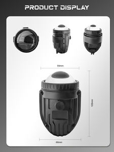 Projecteur universel 42W 2 pouces Bi LED, lentille de phare antibrouillard <span class=keywords><strong>avant</strong></span>, <span class=keywords><strong>3</strong></span> couleurs, 12V, ampoule de phare antibrouillard laser, projecteur LED pour voiture, phares antibrouillard - Product Image 5