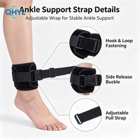 Sangle de fixation de cheville orthopédique réglable et respirante, support médical anti-rayures avec fermeture auto-agrippante portable